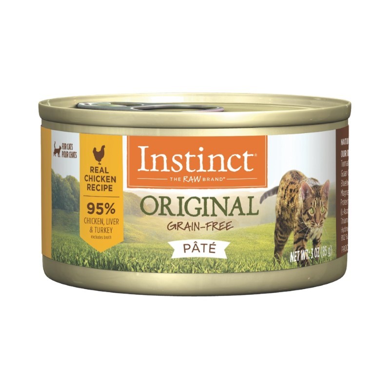 Instinct Original Chicken Wet Cat Food, 3 oz(85g) อาหารกระป๋อง อินสติงต์ ออริจินัล ชิคเค่น แมว 3 oz(85g)