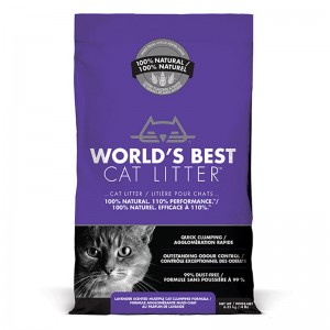 World’s Best Cat Litter LAVENDER SCENTED MULTIPLE CAT CLUMPING 6.35 kg