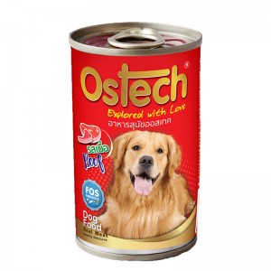 อาหารกระป๋องสุนัขออสเทค รสเนื้อ 400 g.