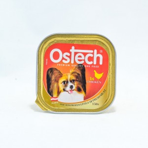 อาหารถาดสุนัขออสเทค รสไก่ 150 g.