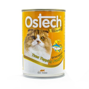 อาหารกระป๋องแมวออสเทค กัวเม่ รสทูน่าหน้าฟักทอง 400 g.