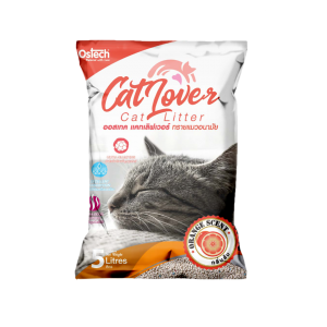 ทรายแมว ออสเทค Cat Lover กลิ่นส้ม 5 L