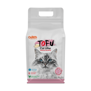 ทรายแมวเต้าหู้ ออสเทค Tofu ทรายแมวเต้าหู้ กลิ่นซากุระ 7 L