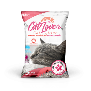 ทรายแมว ออสเทค Cat Lover กลิ่นซากุระ 5 L