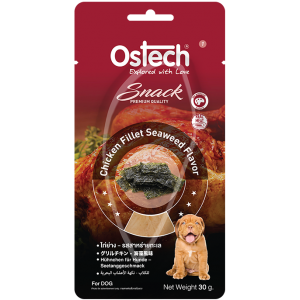 ออสเทคขนมสุนัขแบบไก่(ชิ้น) - ไก่ย่าง รสสาหร่ายทะเล ขนาด 30 กรัม