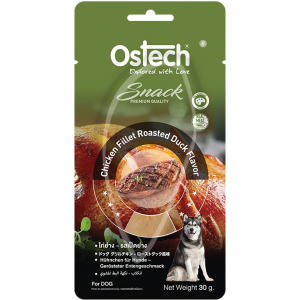 ออสเทคขนมสุนัขแบบไก่(ชิ้น) - ไก่ย่าง รสเป็ดย่าง ขนาด 30 กรัม