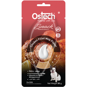 ออสเทคขนมสุนัขแบบไก่(ชิ้น) - ไก่ย่าง รสนม ขนาด 30 กรัม