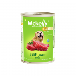 อาหารกระป๋องสุนัข แมคแคลลี่ โกลด์ รสเนื้อ 400 g.