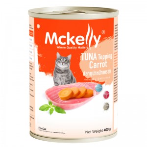 อาหารกระป๋องแมวแมคแคลลี่ ปลาทูน่าหน้าแครอท 400 g