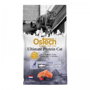 ออสเทค อัลติเมต โปรตีน อาหารเม็ดแมว สูตรแซลมอน 1.8kg