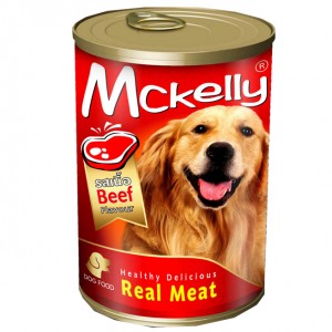 อาหารกระป๋องสุนัขแมคแคลลี่ รสเนื้อ 400 g.